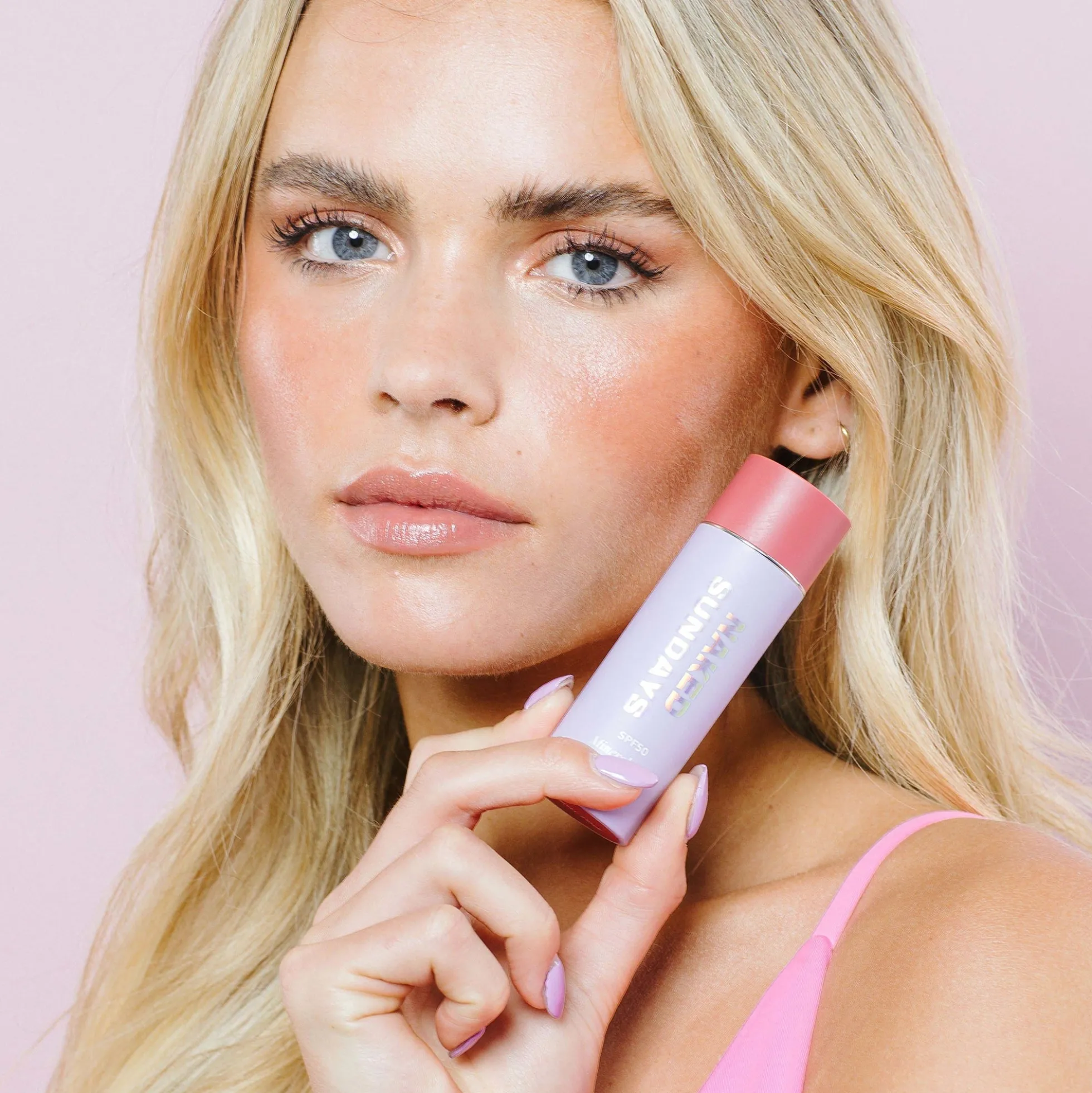 Naked Sundays Glow Balm - Mineral Peptide Stick Dusty Rose 8g