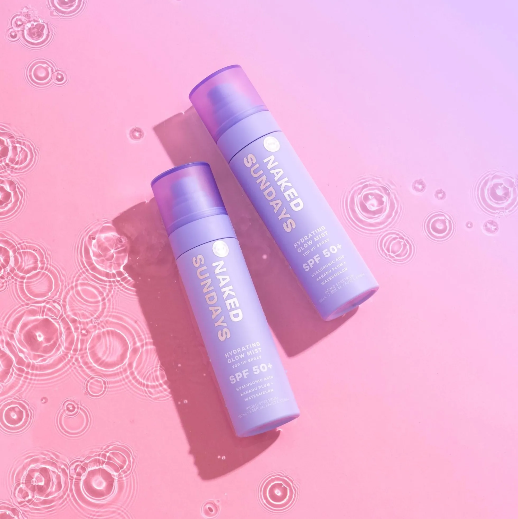 Naked Sundays SPF50+ Hydrating Glow Mist Setting Spray Sunscreen 75ml