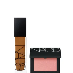 NARS Natural Longwear Foundation 30ml and NARS Blush Orgasm 4.8g Bundle (Various Shades)