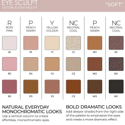 Natasha Denona Eye Sculpt Texture and Tone Eyeshadow Palette - Soft