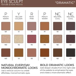 Natasha Denona Eye Sculpt Texture and Tone Eyeshadow Palette - Dramatic