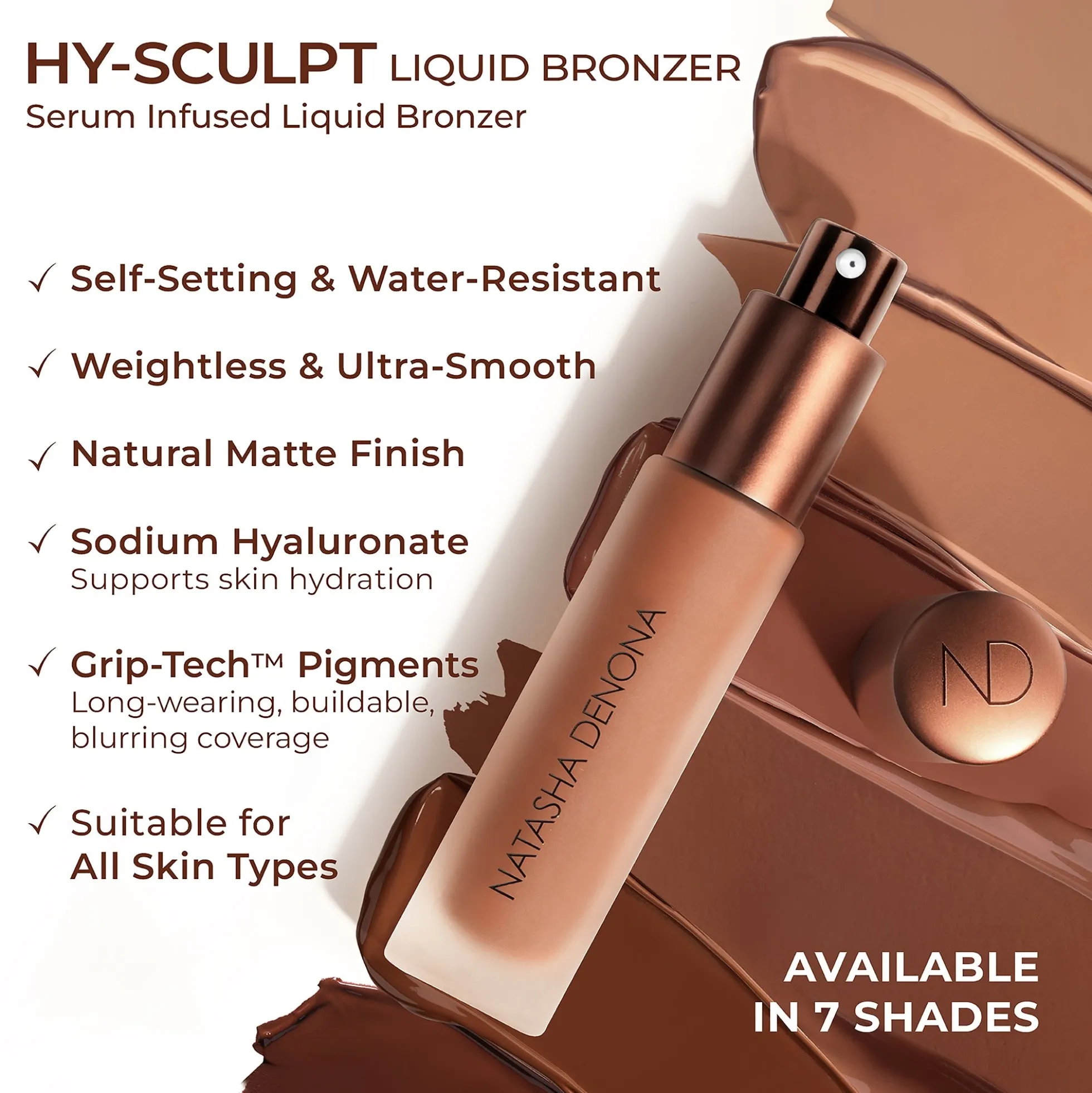 Natasha Denona HY-SCULPT Liquid Bronzer 14ml (Various Shades)