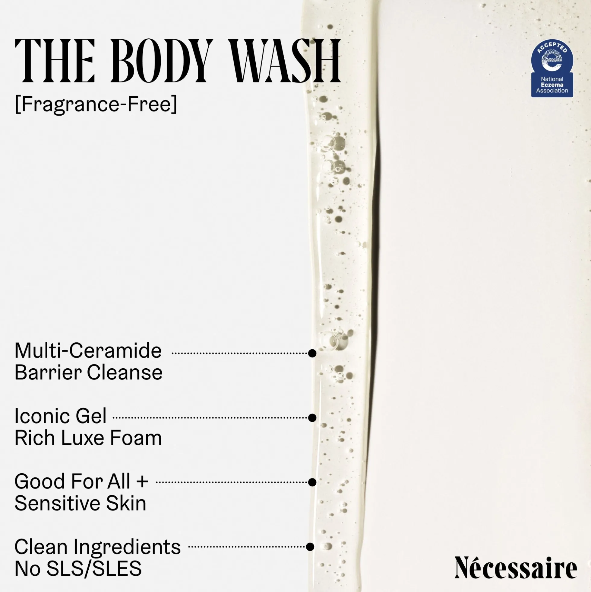 Nécessaire The Body Wash Fragrance-Free 500ml