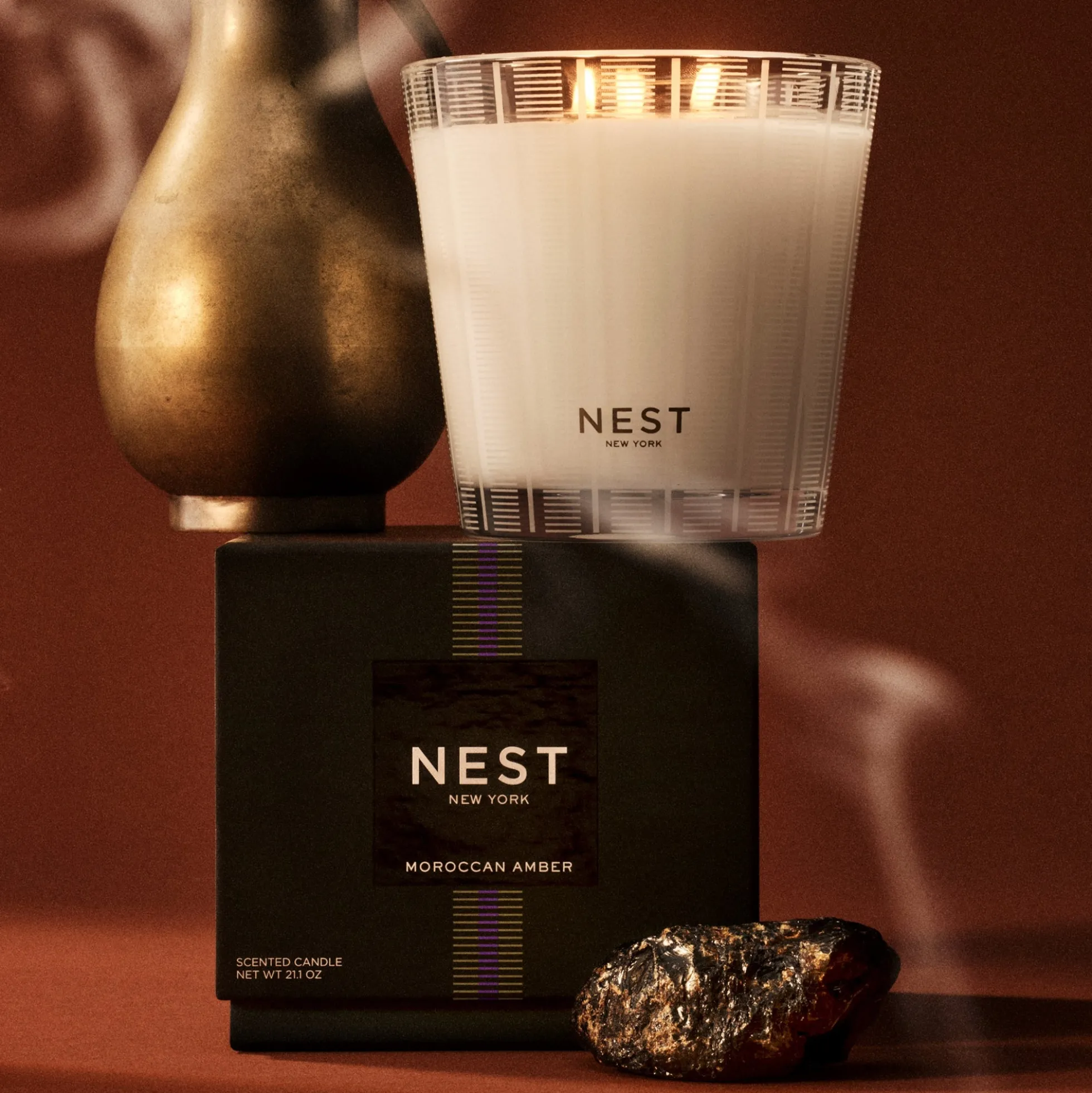 NEST New York MOROCCAN AMBER 3-Wick Candle 21.2 oz