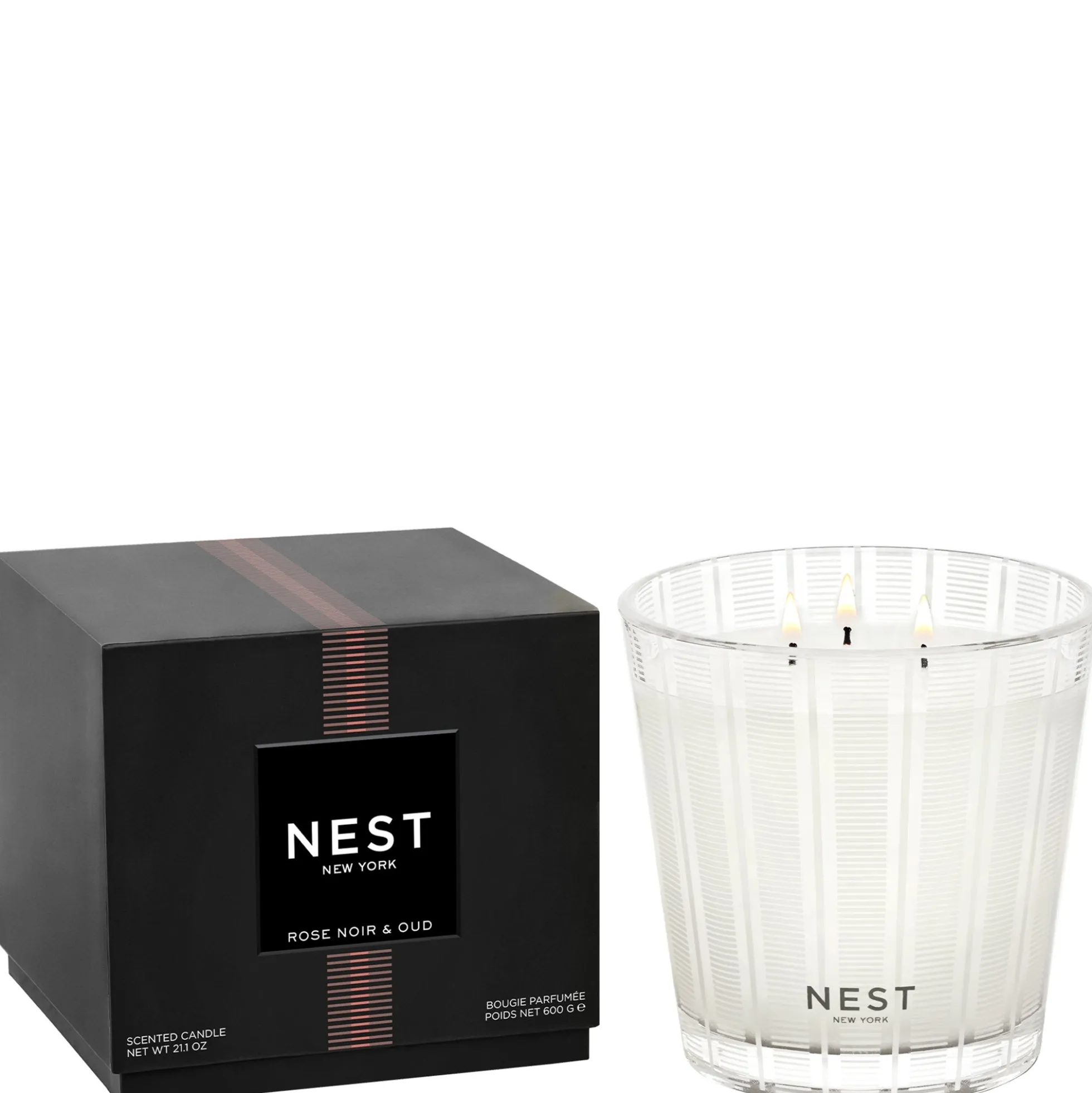 NEST New York ROSE NOIR AND OUD 3-Wick Candle 21.2 oz