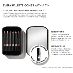 NUDESTIX Nude Beach 6-Piece Eye Pencil Palette