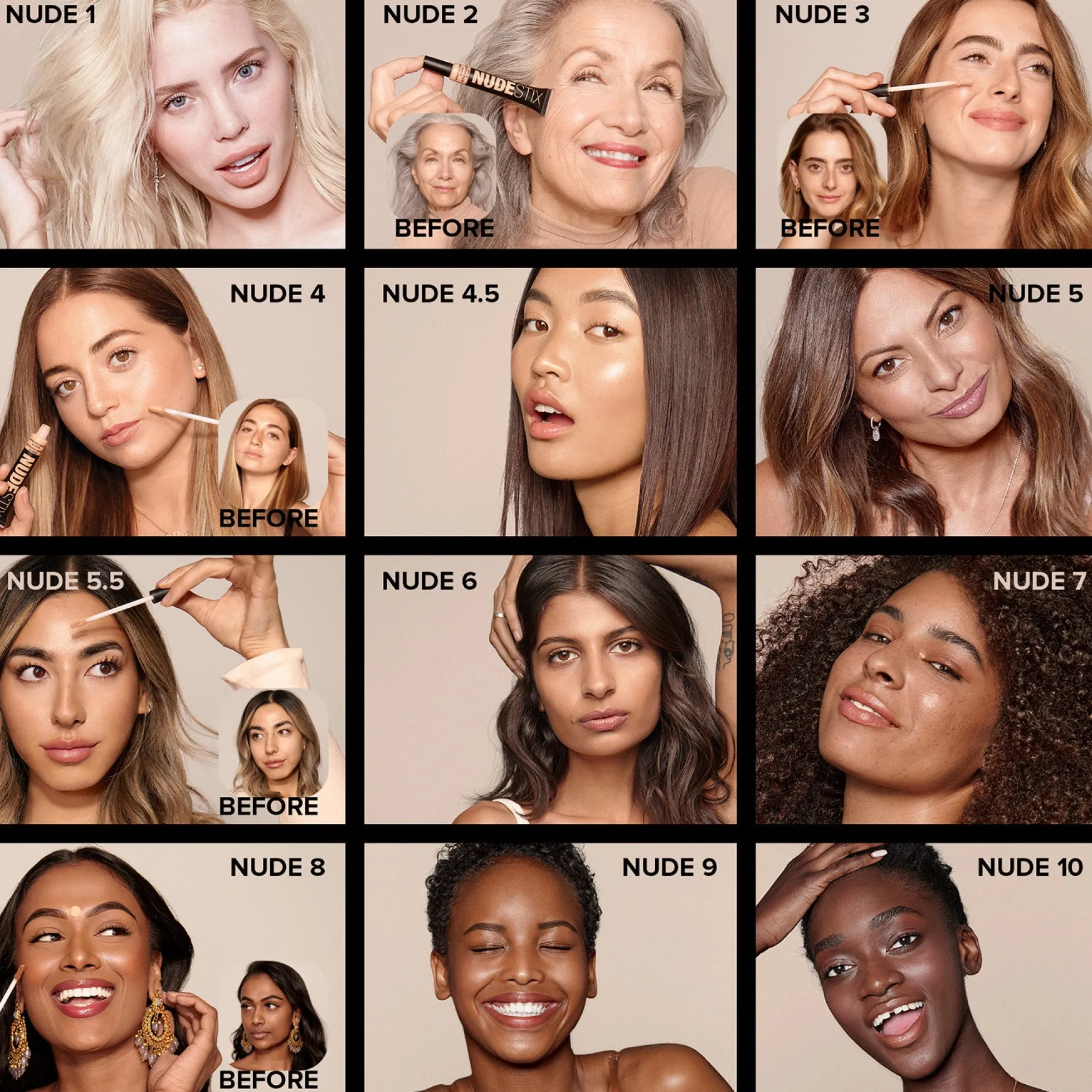 NUDESTIX Nudefix Cream Concealer 10ml (Various Shades)