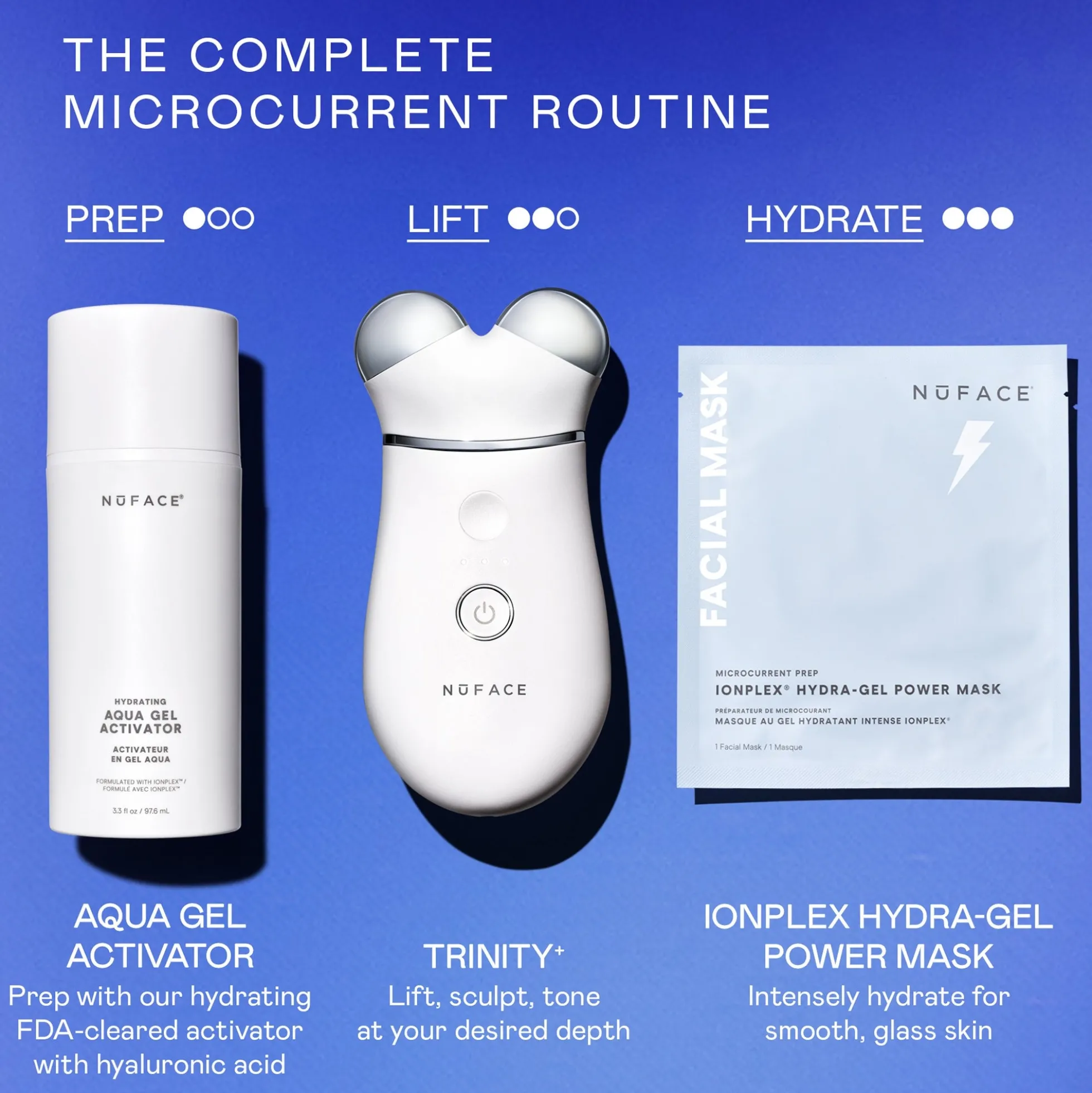 NuFACE Trinity+ Starter Kit - White