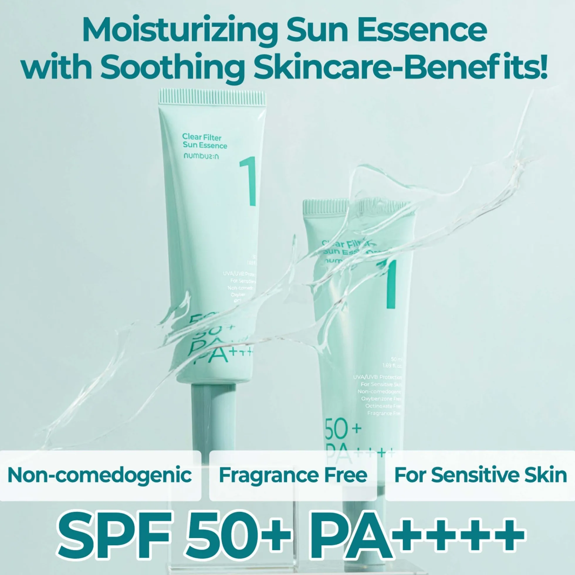Numbuzin No.1 Clear Filter Sun Essence SPF50+ PA++++ 50ml