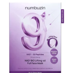 Numbuzin No.9 NAD Bio Full Face Pack Sheet (Pack of 4)
