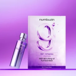 Numbuzin No.9 NAD Bio Full Face Pack Sheet (Pack of 4)