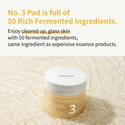 Numbuzin No.3 Radiance Glowing Jumbo Essence Pad 150ml (70 Pads)