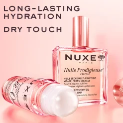 NUXE Huile Prodigieuse Florale Multi-Purpose Dry Oil for Face, Body and Hair Roll On 60ml