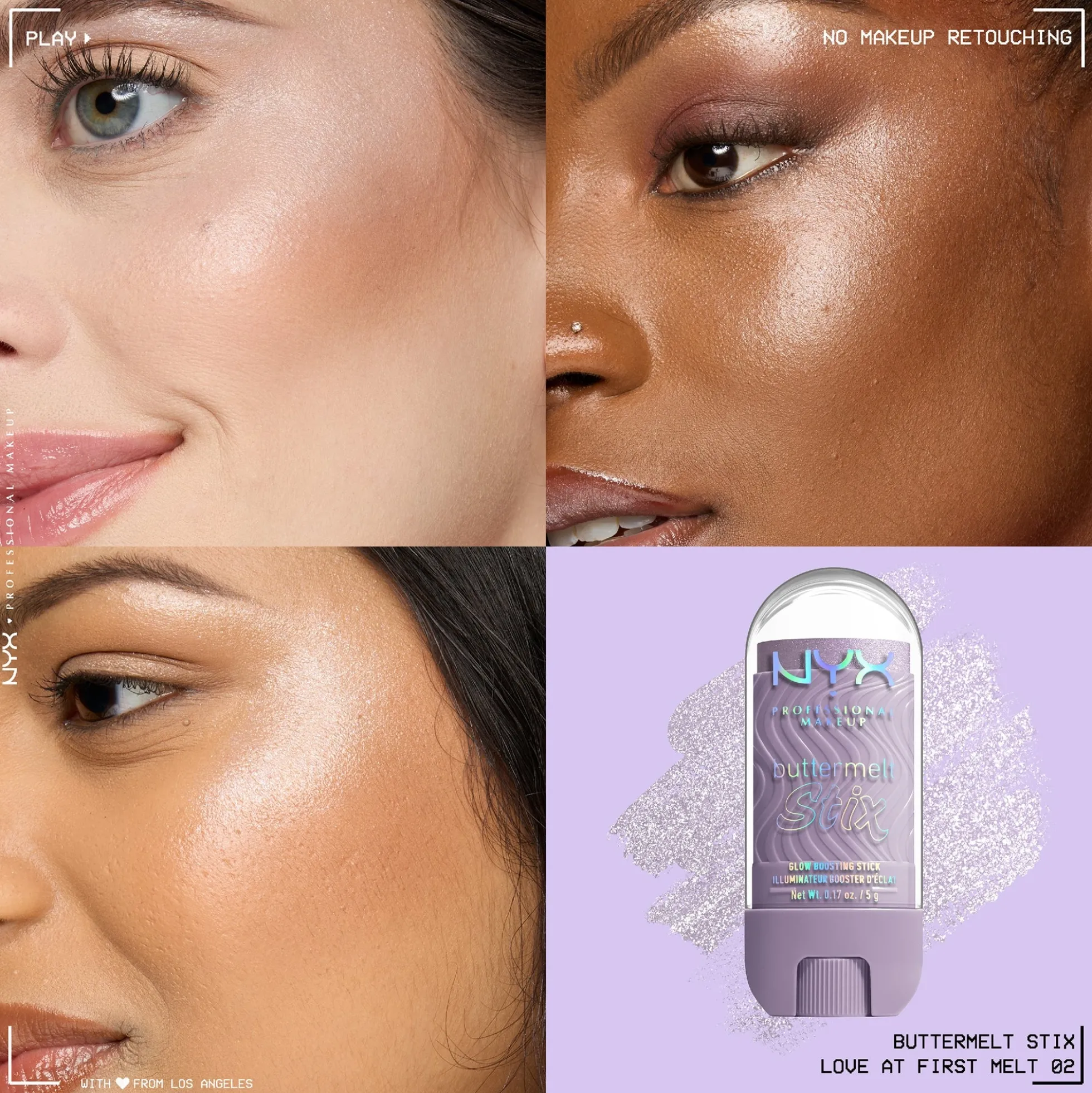 NYX Professional Makeup Buttermelt Stix, Glow Boosting Stix, up to 8 HR wear 5g (Various Shades)