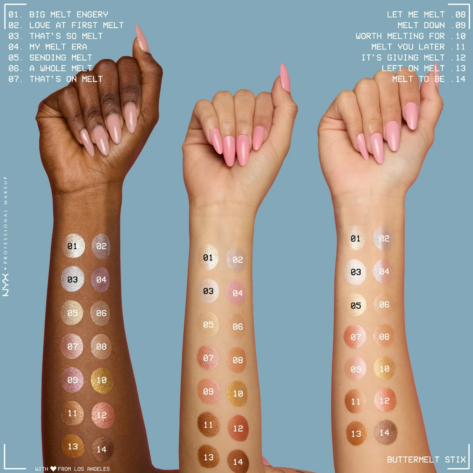 NYX Professional Makeup Buttermelt Stix, Glow Boosting Stix, up to 8 HR wear 5g (Various Shades)