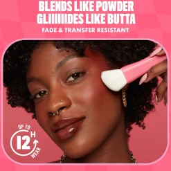 NYX Professional Makeup Buttermelt Powder Blush up to 12H Wear, Fade and Transfer Resistant (Various Shades)