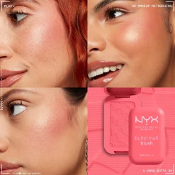 NYX Professional Makeup Buttermelt Powder Blush up to 12H Wear, Fade and Transfer Resistant (Various Shades)