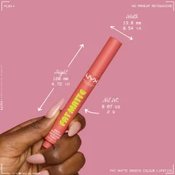 NYX Professional Makeup Fat Matte Smooth Color Lipstick 2g (Various Shades)