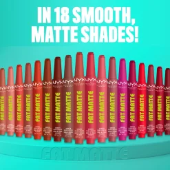 NYX Professional Makeup Fat Matte Smooth Color Lipstick 2g (Various Shades)