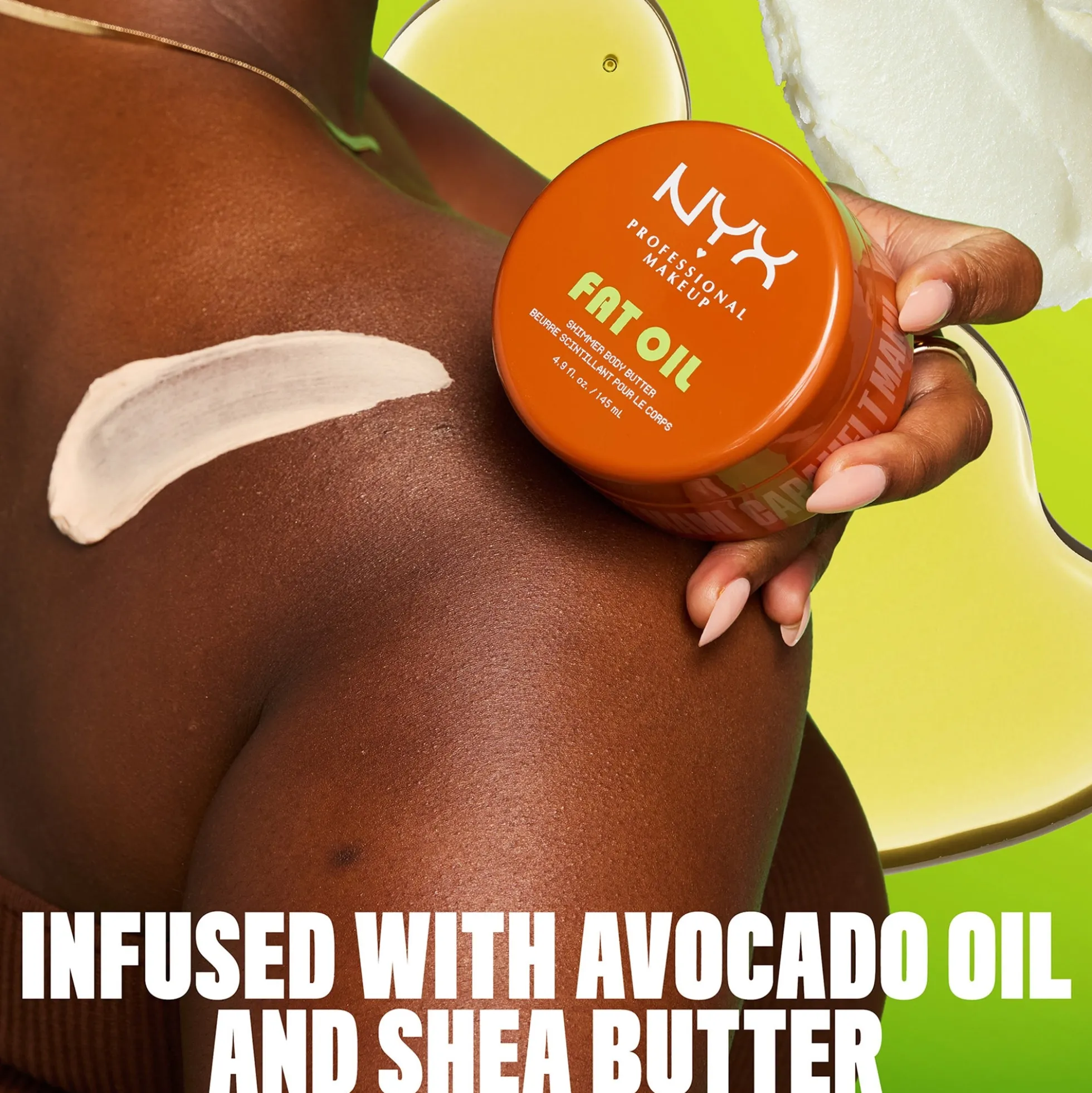 NYX Professional Makeup Fat Oil Body Butter 145ml - Caramelt Mami