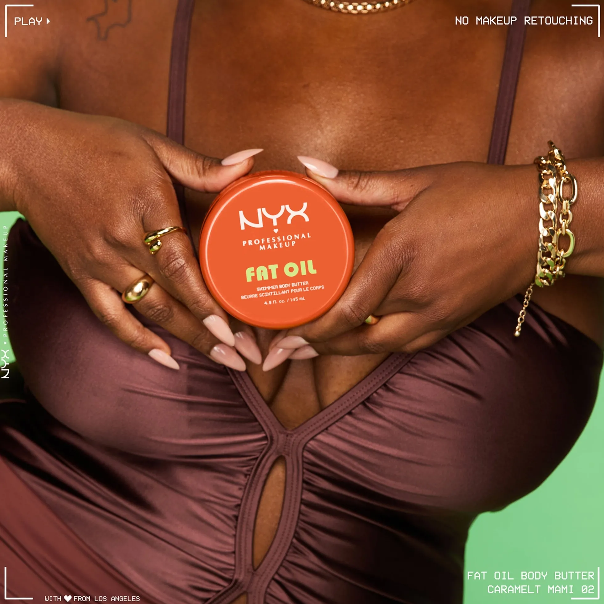 NYX Professional Makeup Fat Oil Body Butter 145ml - Caramelt Mami