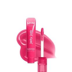 NYX Professional Makeup Jelly Job, Full-Bodied Shine Gloss, Lip-Smoothing Shine (Various Shades)