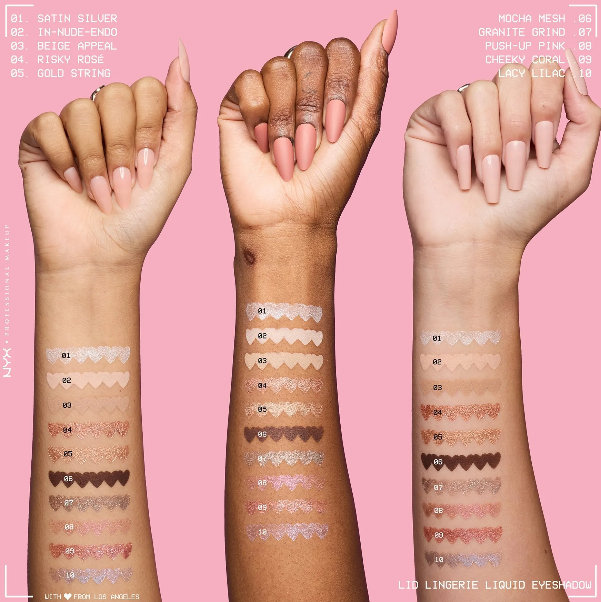 NYX Professional Makeup Lid Lingerie Cream Eye Pigment 6ml (Various Shades)