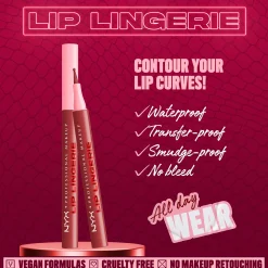 NYX Professional Makeup Lip Lingerie Lip Liner Stain, Seamless All Day Stain (Various Shades)