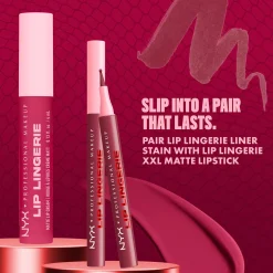 NYX Professional Makeup Lip Lingerie Lip Liner Stain, Seamless All Day Stain (Various Shades)