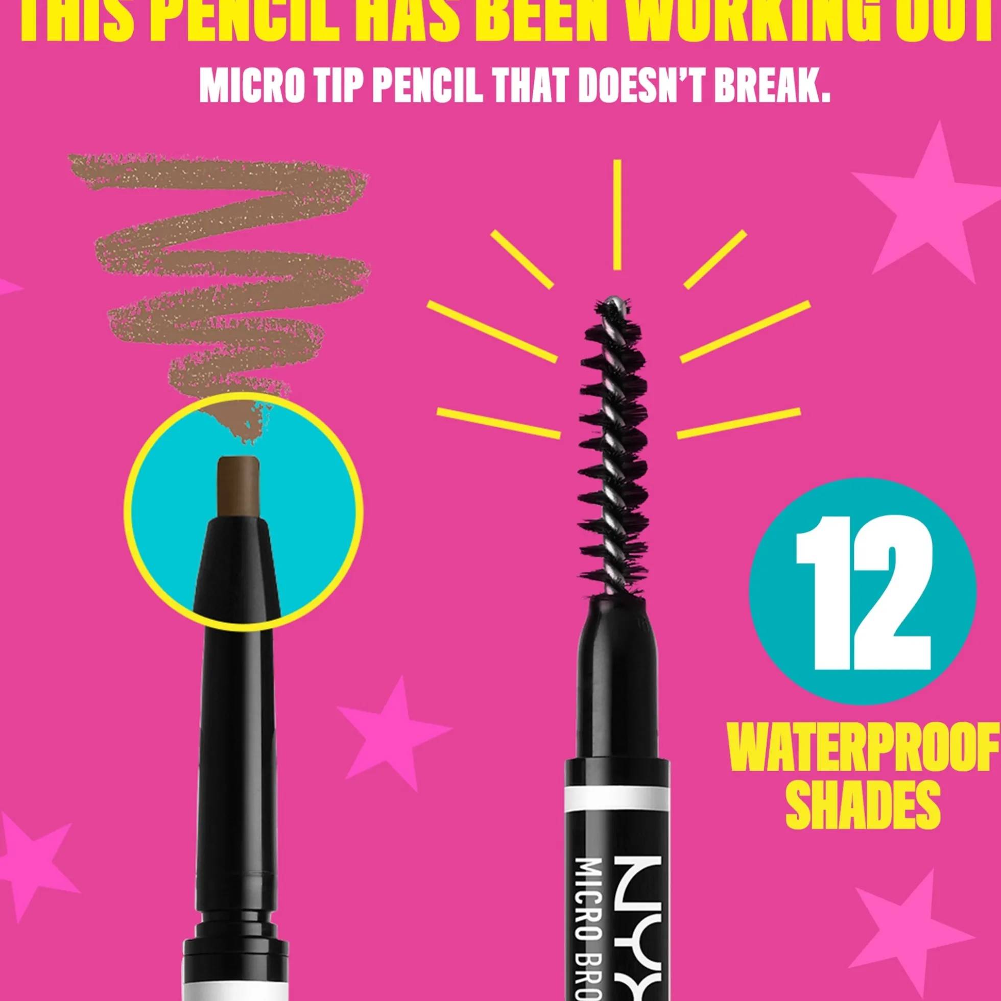 NYX Professional Makeup Micro Brow Pencil (Various Shades)