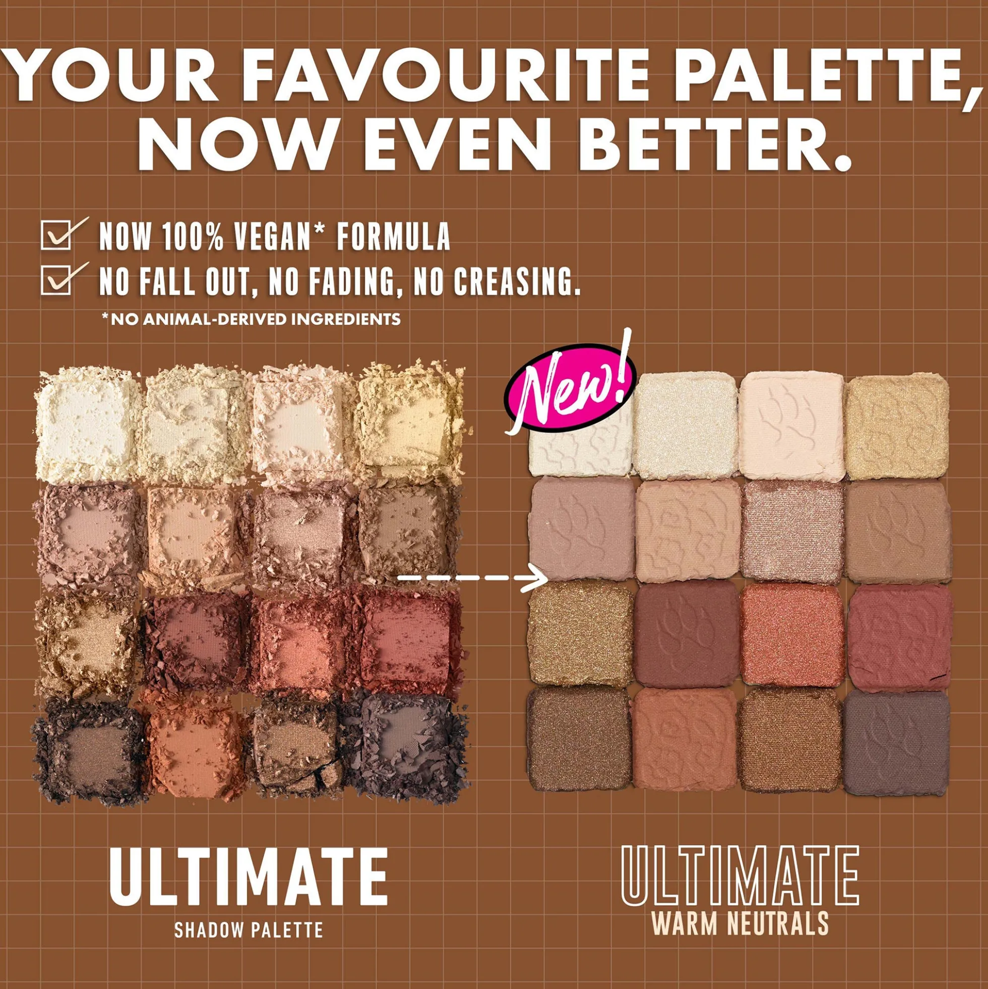 NYX Professional Makeup Ultimate Shadow Palette Vegan 16-Pan - Warm Neutrals