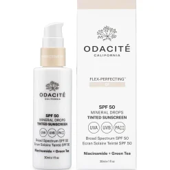 Odacité SPF 50 Mineral Drops Flex-Perfecting Tinted Sunscreen 30ml (Various Shades)