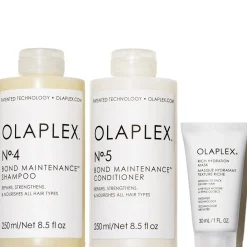 Olaplex No.4 Shampoo + No. 5 Conditioner + deluxe size Rich Hydration Mask (Free)