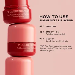 Ole Henriksen Pout Preserve Sugar Melt Lip Scrub 8g - Strawberry Sorbet