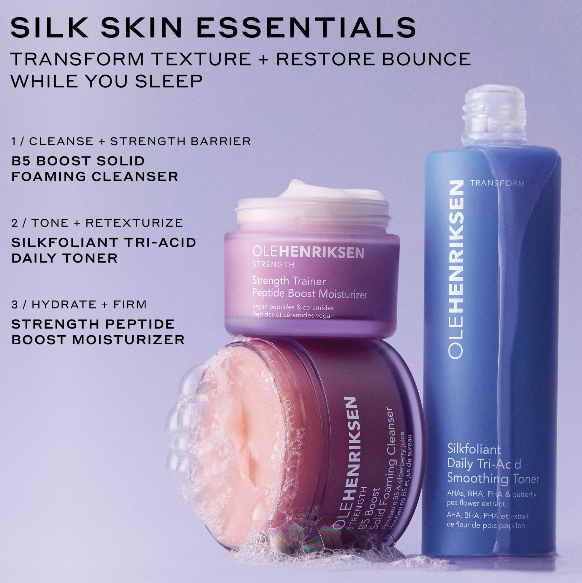 OLE HENRIKSEN Silkfoliant Daily Tri-Acid Smoothing Toner with Mandelic Acid 120ml