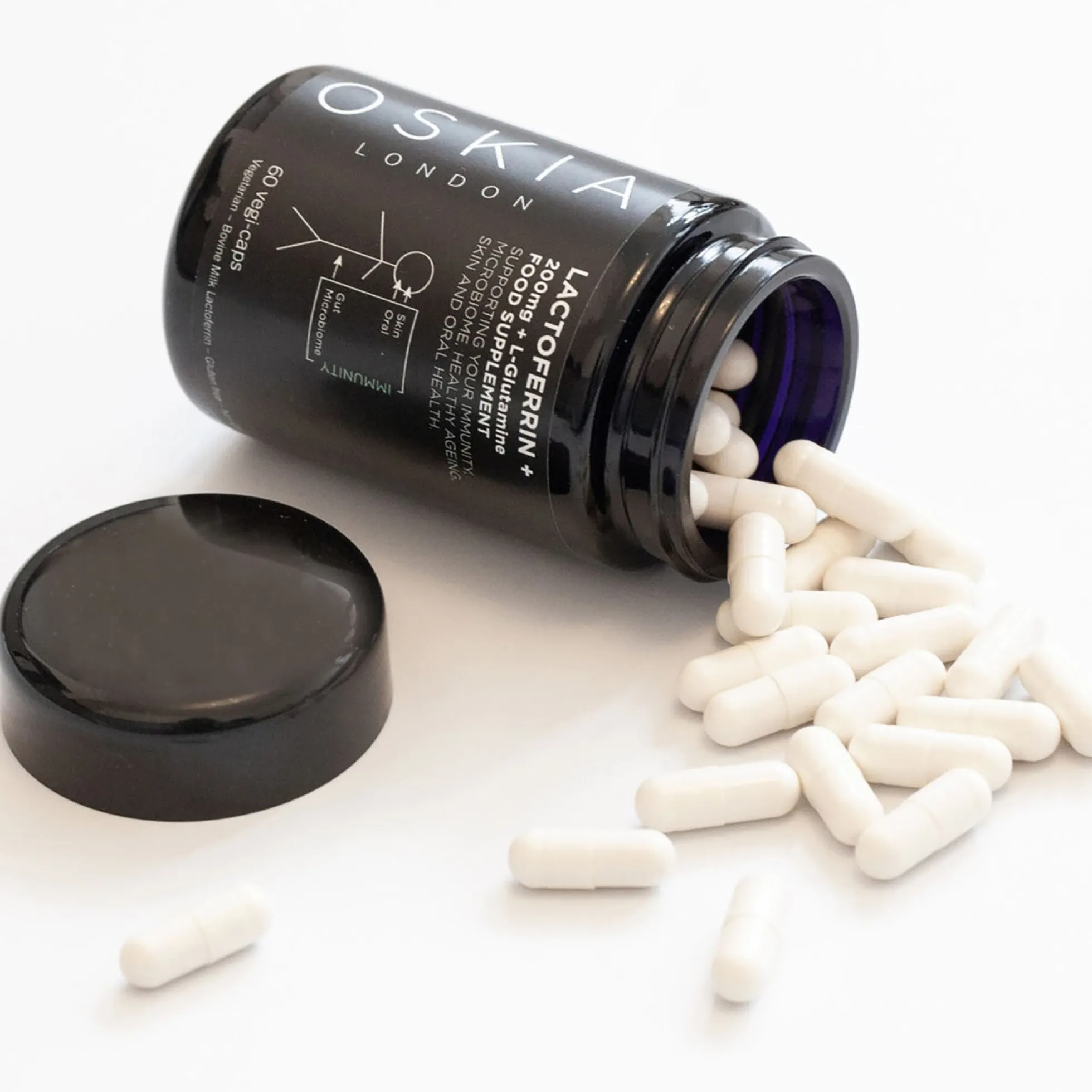Oskia Lactoferrin+ Supplement - Immunity, Microbiome, Skin Health 60 capsules