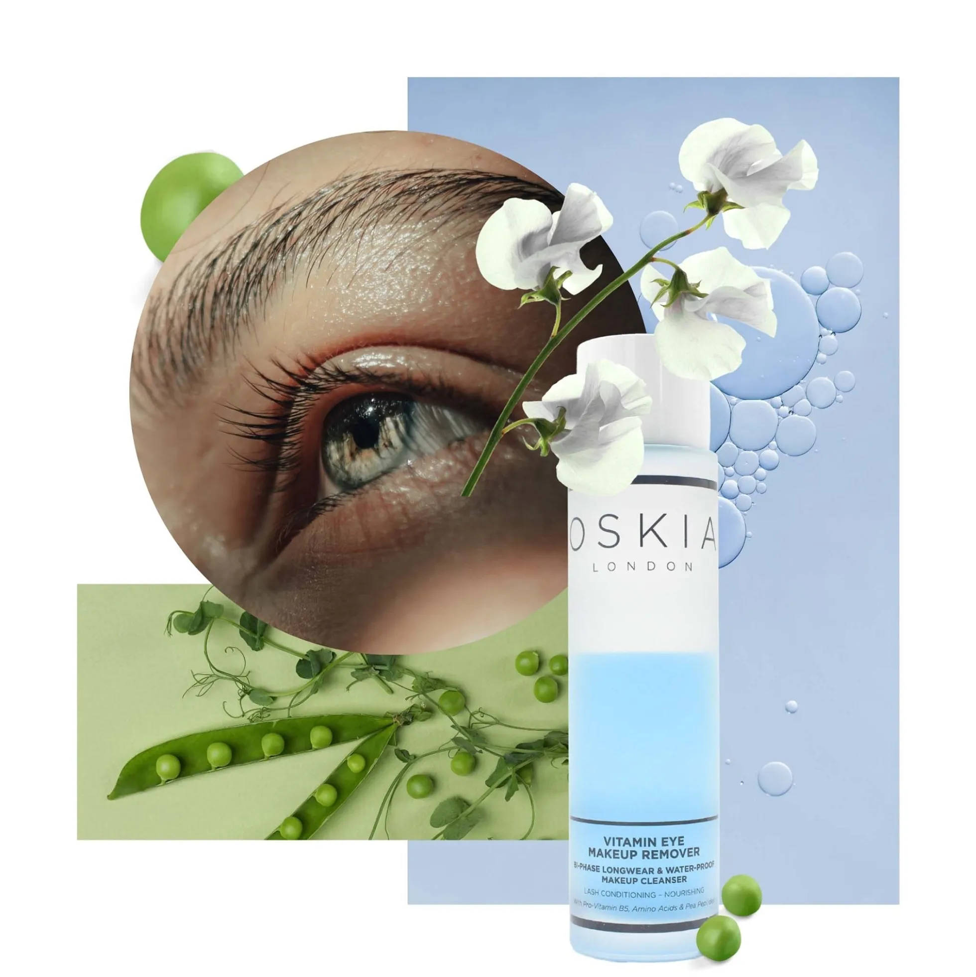 Oskia Vitamin Eye Makeup Remover Bi-Phase Longwear & Waterproof Makeup Remover 150ml