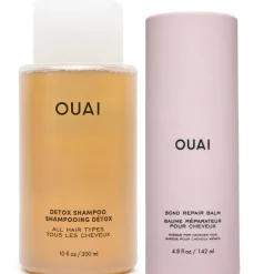 OUAI Bond Repair Balm + Detox Shampoo Duo