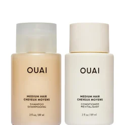 OUAI Medium Shampoo and Conditioner Travel Bundle