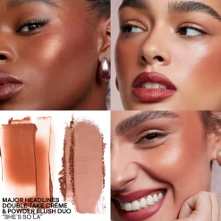 PATRICK TA Major Headlines Double-Take Cream and Powder Blush Duo (Various Shades)
