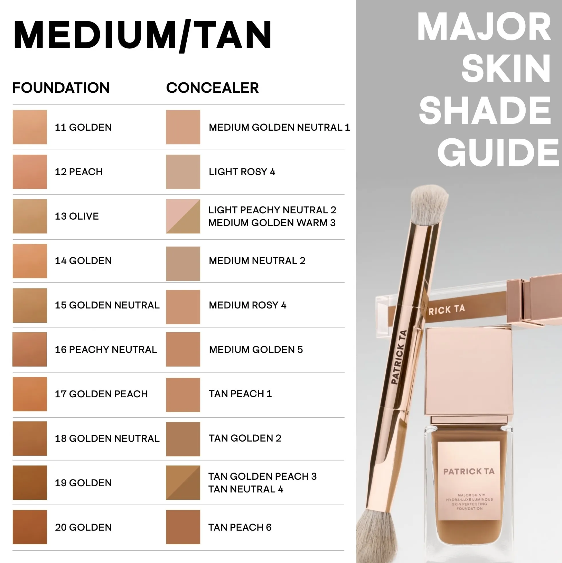PATRICK TA Major Skin Soft Blur Brightening Concealer 6ml (Various Shades)