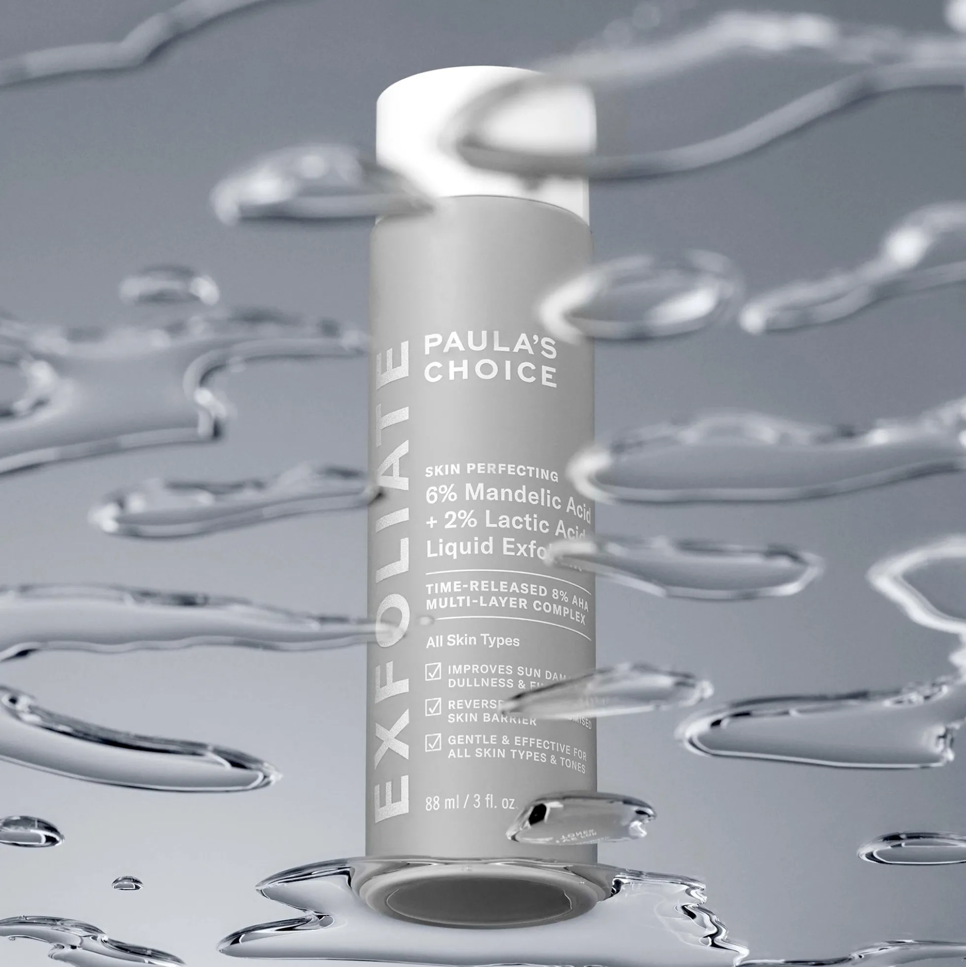 Paula's Choice Skin Perfecting 6% Mandelic Acid and 2% Lactic Acid Liquid Exfoliant 88ml
