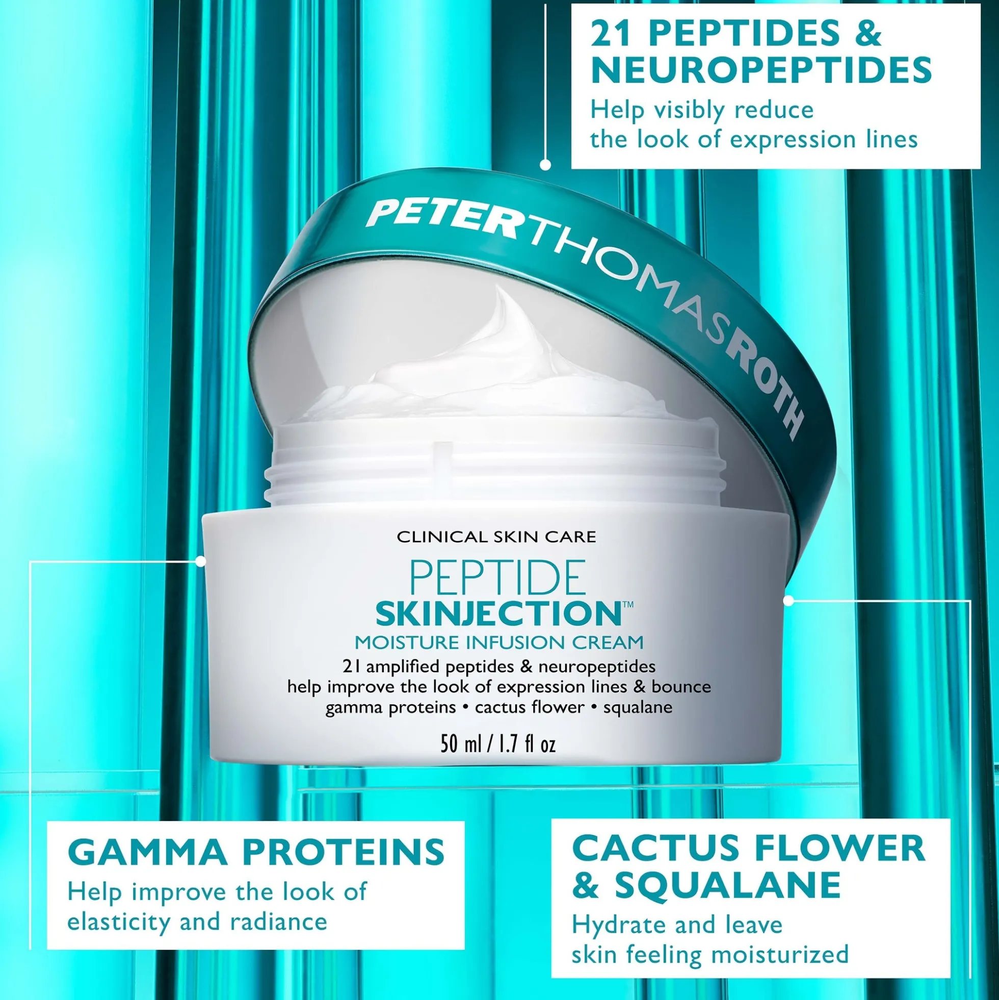 Peter Thomas Roth Peptide Skinjection Moisture Infusion Refillable Cream 50ml