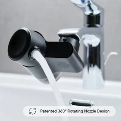 Qure Skincare Faucet Filter Black