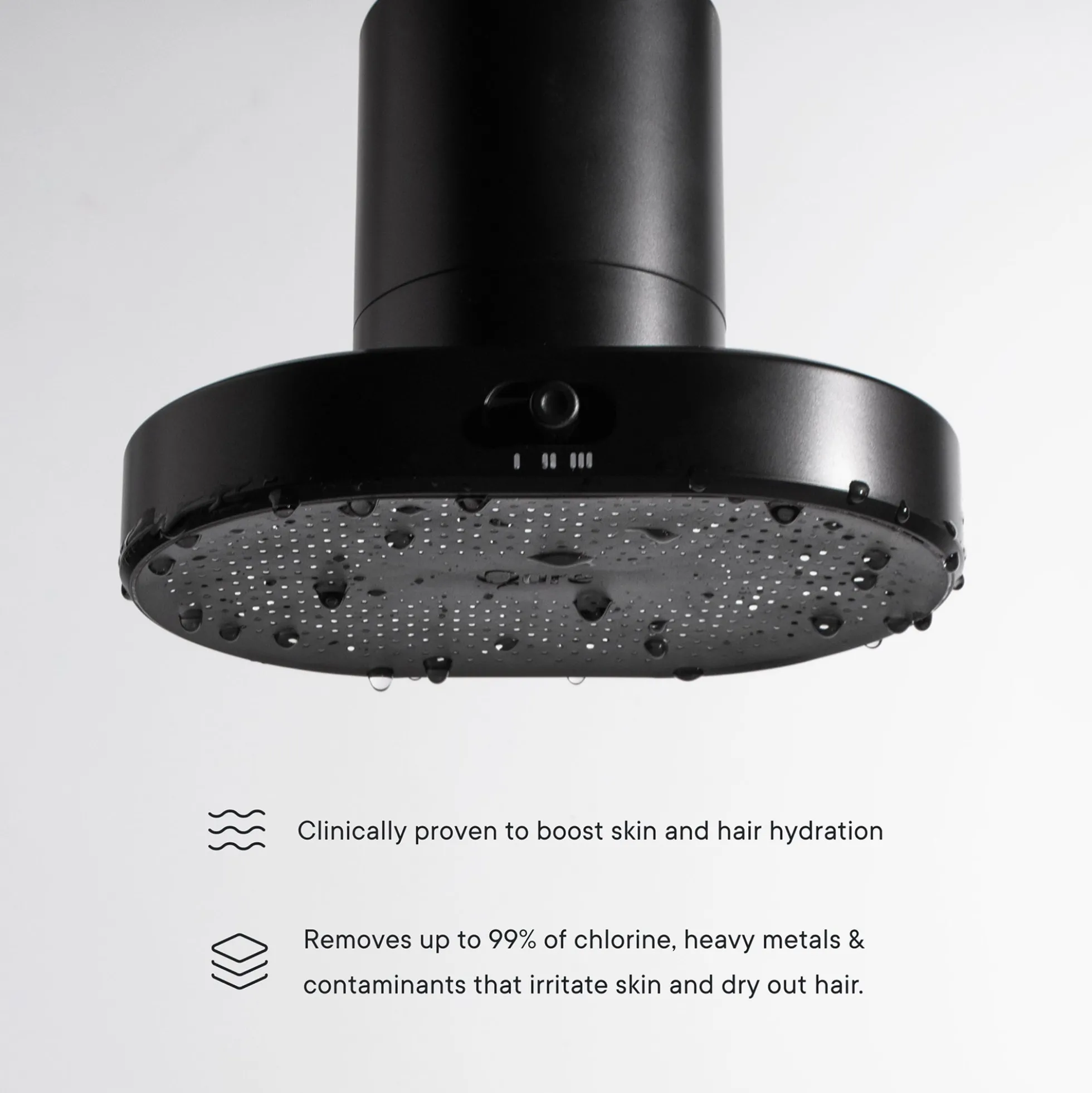 Qure Skincare Shower Filter Black
