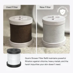 Qure Skincare Shower Filter Black