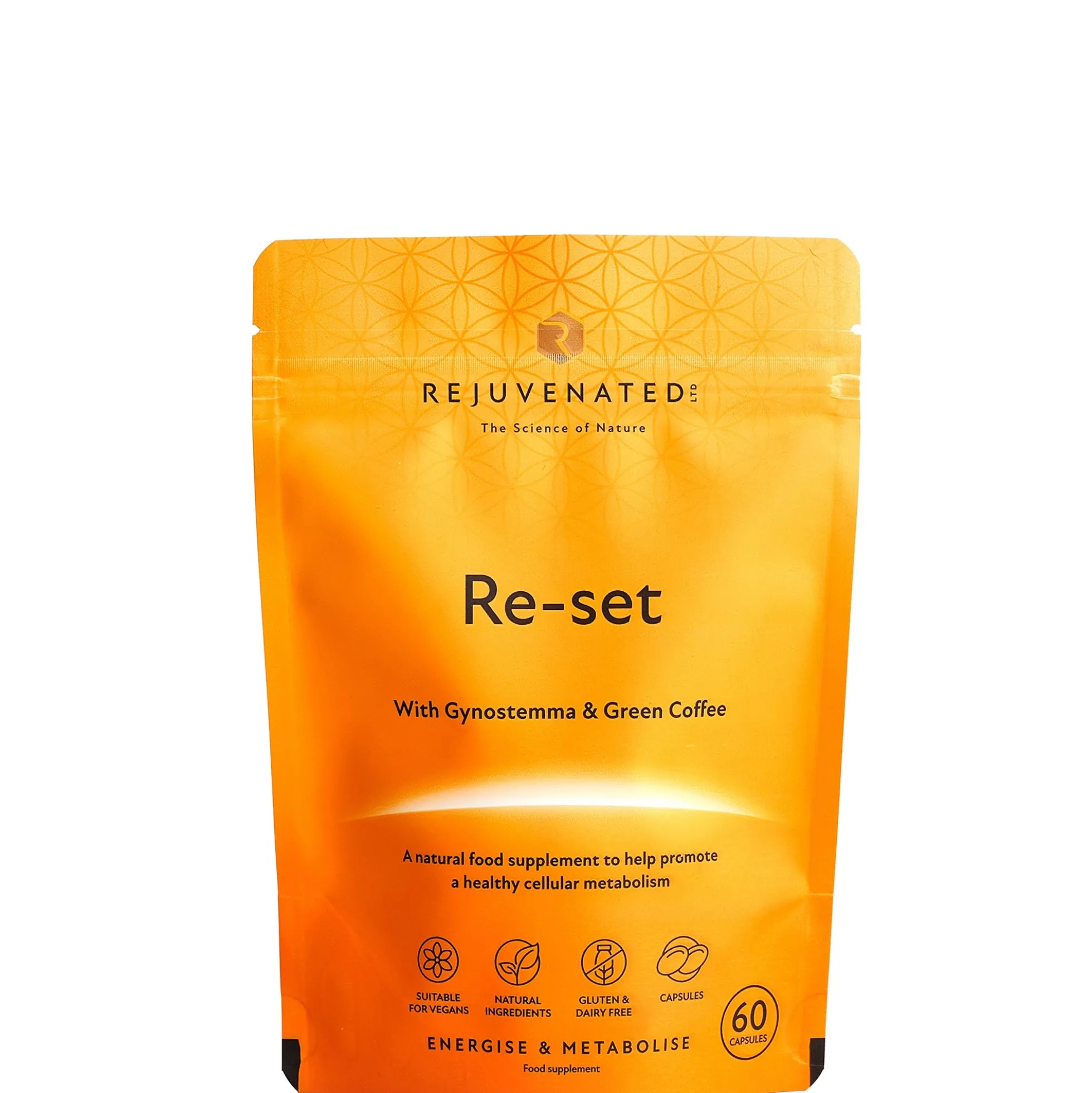 Rejuvenated Re-Set Energy and Metabolism Booster - 60 Capsules