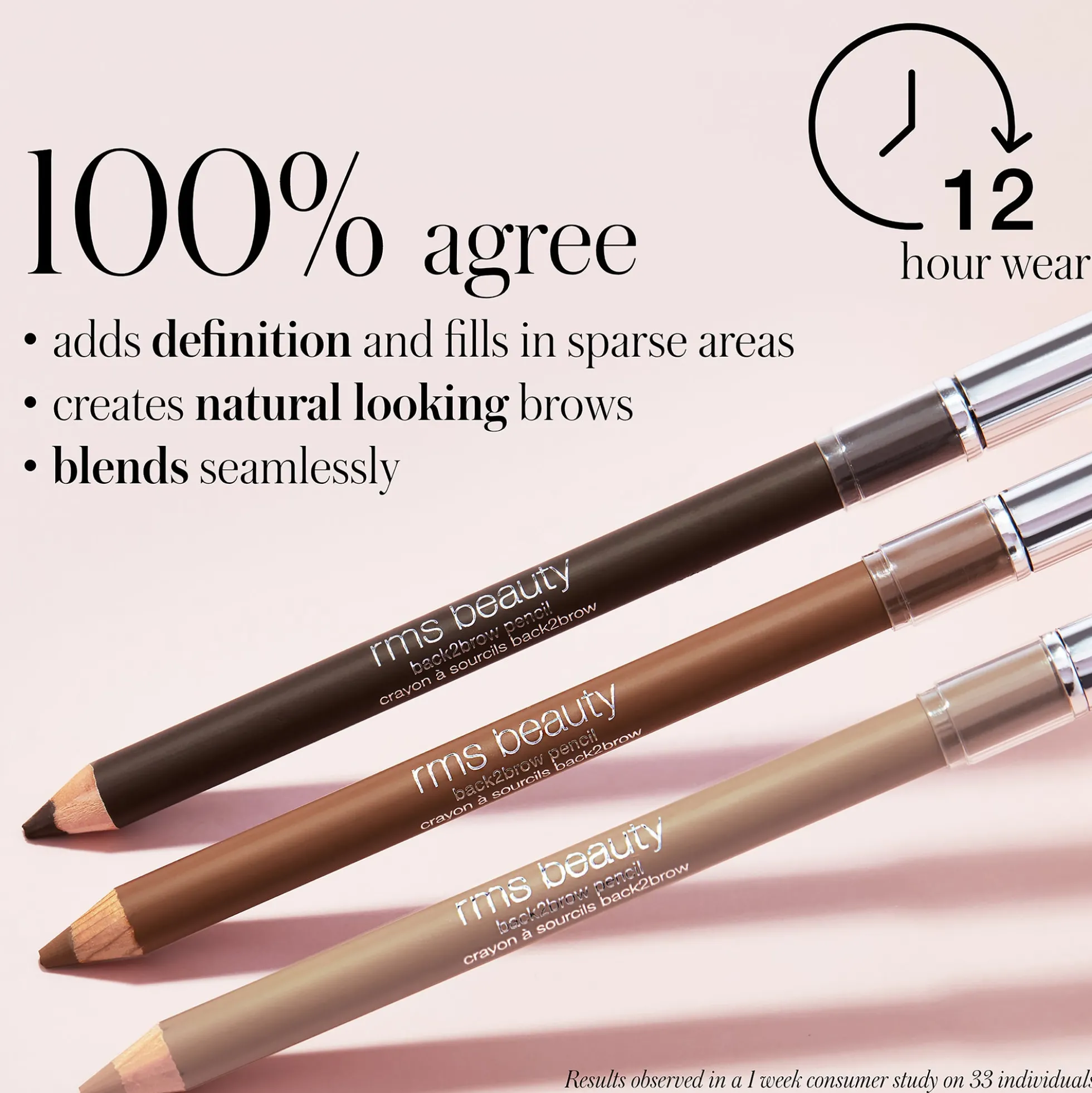 RMS Beauty Back2Brow Pencil 3.5g (Various Shades)