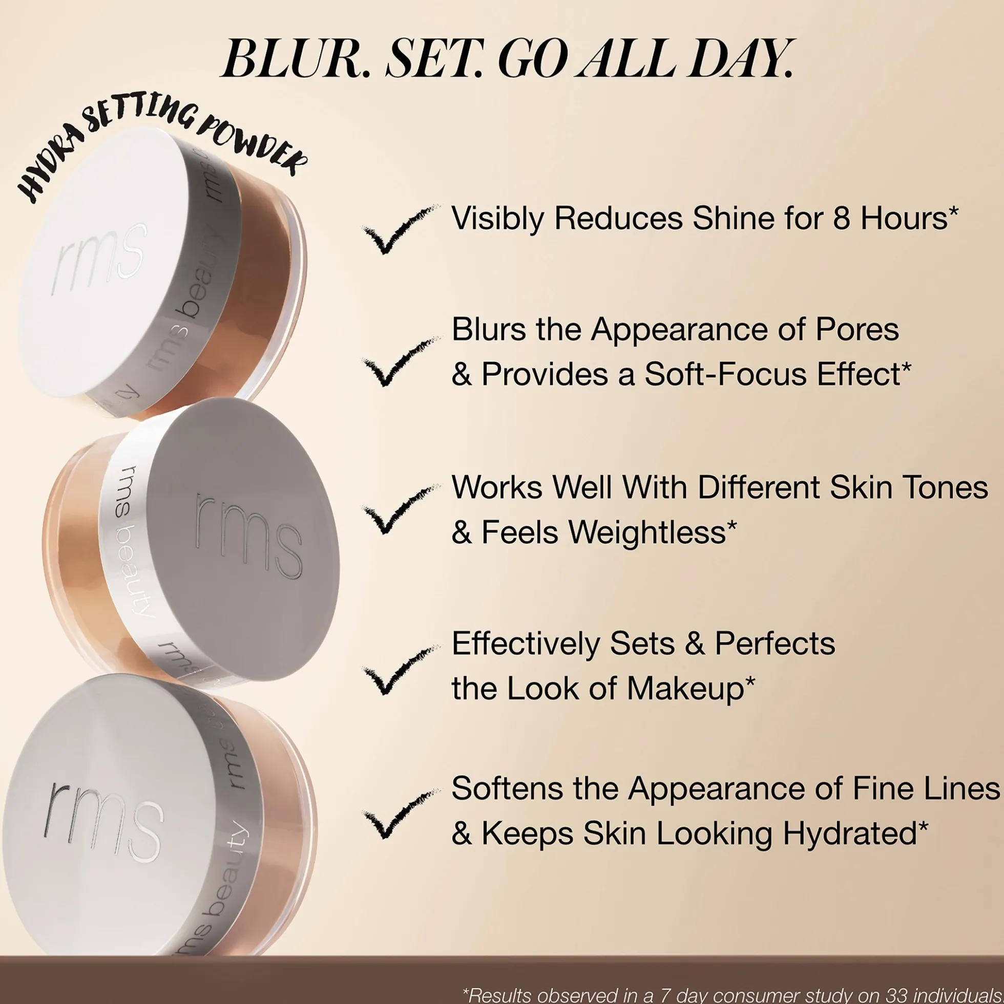RMS Beauty Hydra Setting Powder 10g (Various Shades)