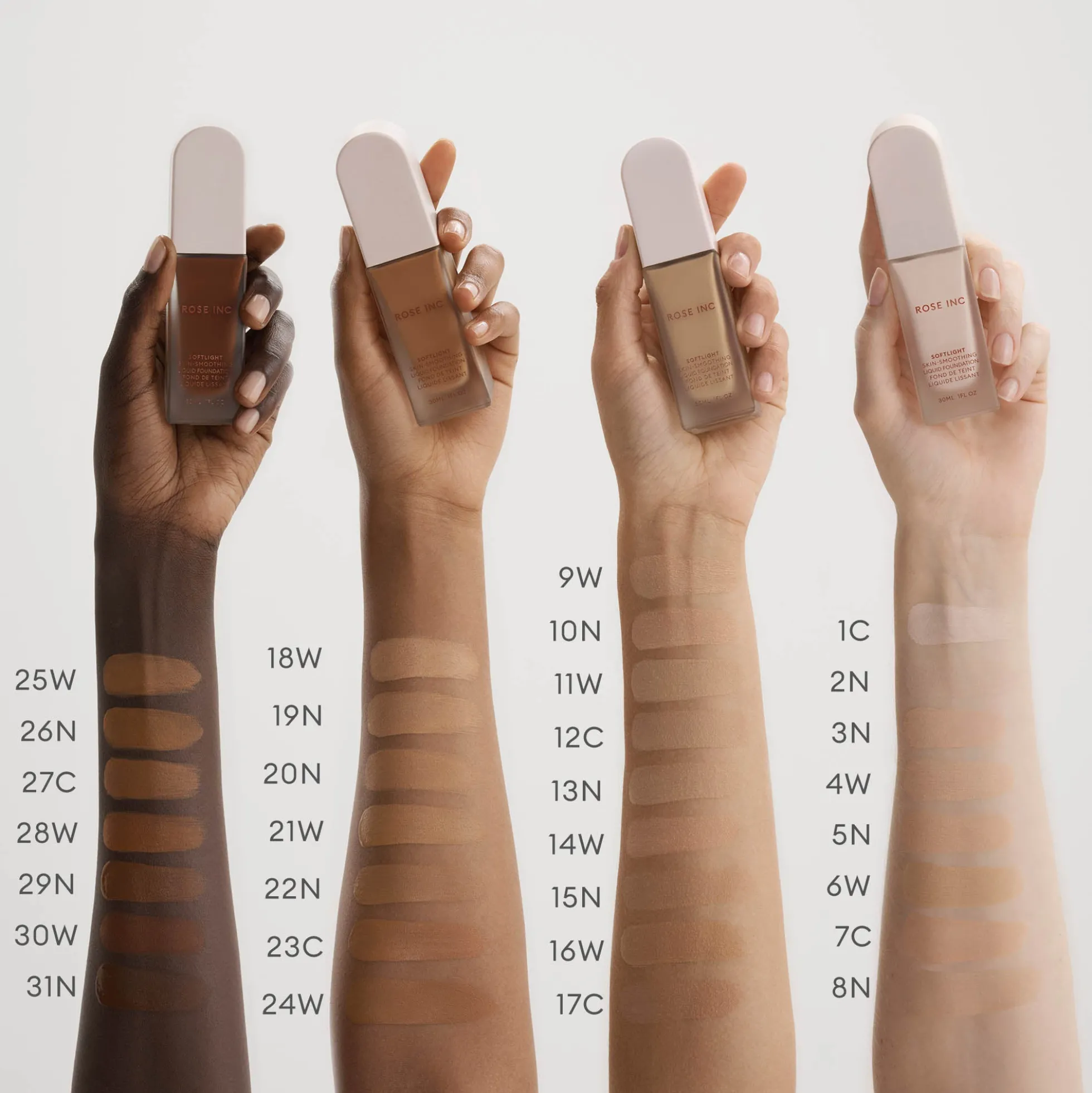 ROSE INC Softlight Skin-Smoothing Liquid Foundation 30ml (Various Shades)